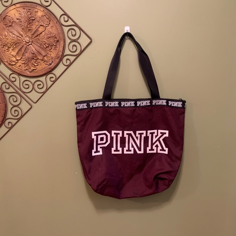Pink Victoria Secret tote bag